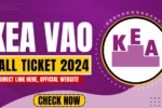 KEA VAO Hall Ticket 2024