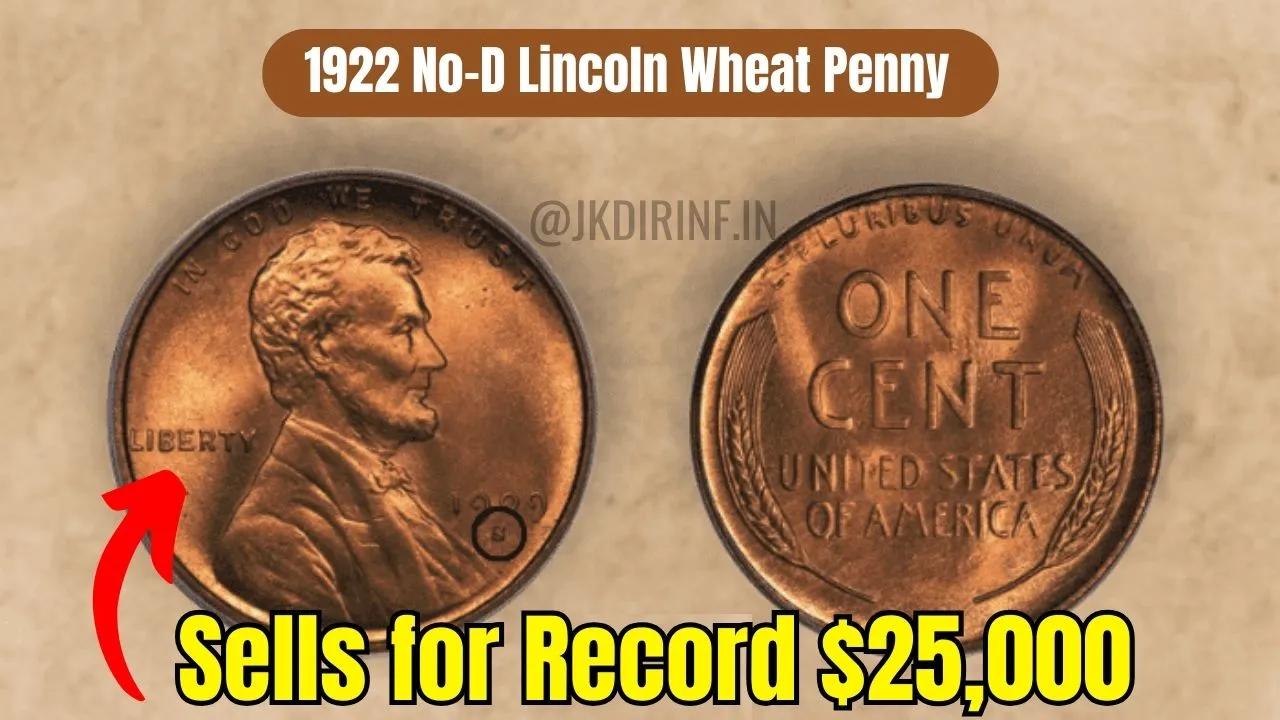Rare 1922 No-D Lincoln Wheat Penny