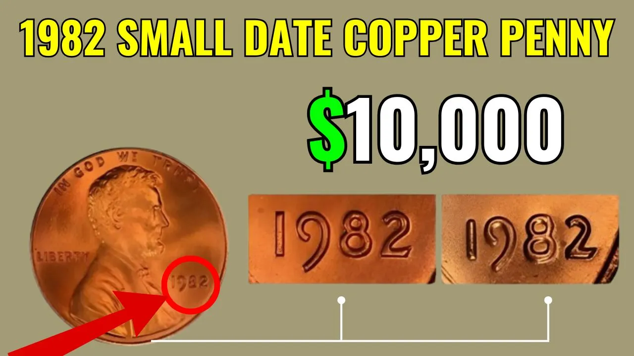The 1982 Small Date Copper Penny Valued Over $10000