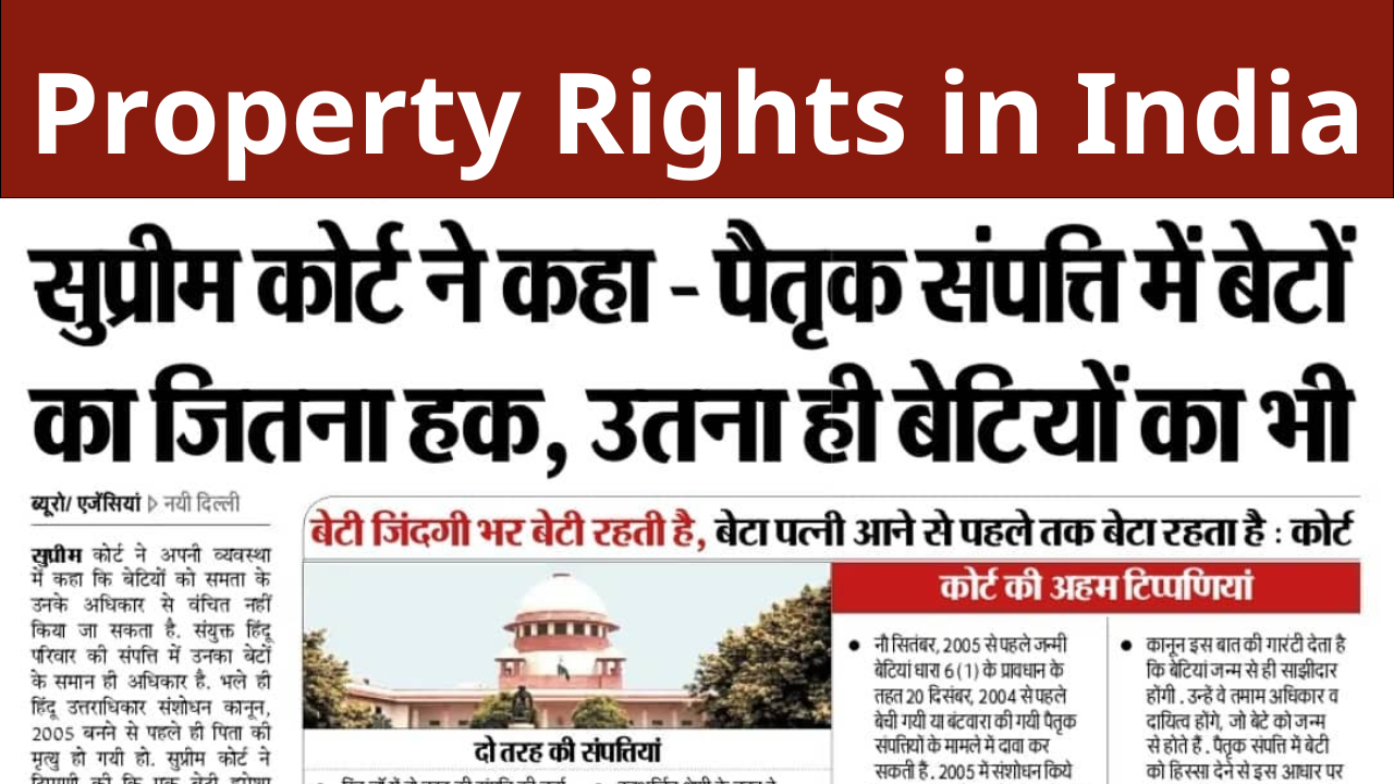Property Rights in India
