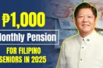 ₱1000 Monthly Pension for Filipino Seniors in 2025